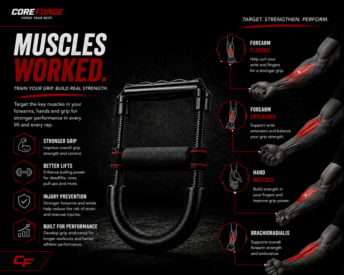 Core Forge Adjustable Grip Strength Trainer