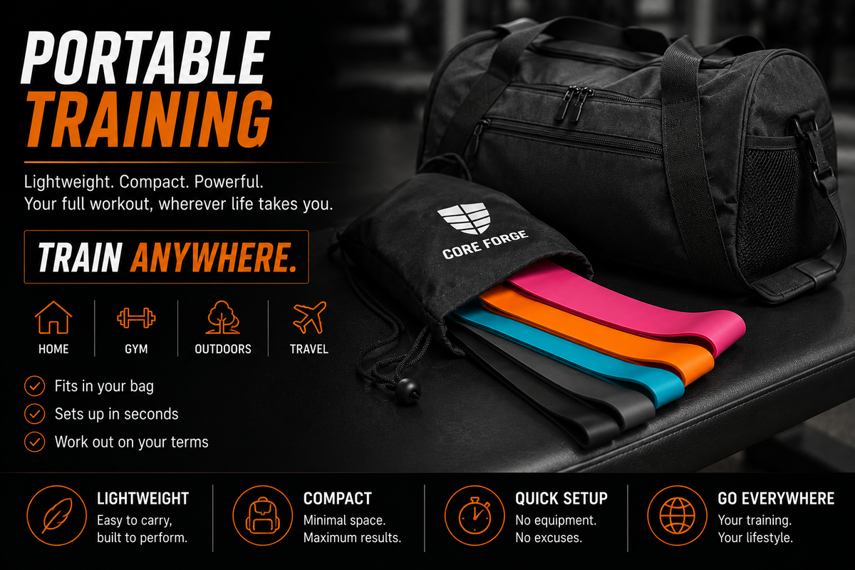 Core Forge Zakeroa 5-Level Resistance Band Set
