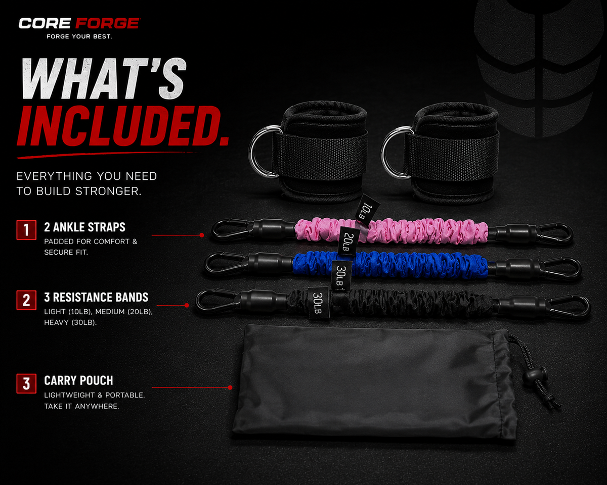 Core Forge Ankle Resistance Band Kit
