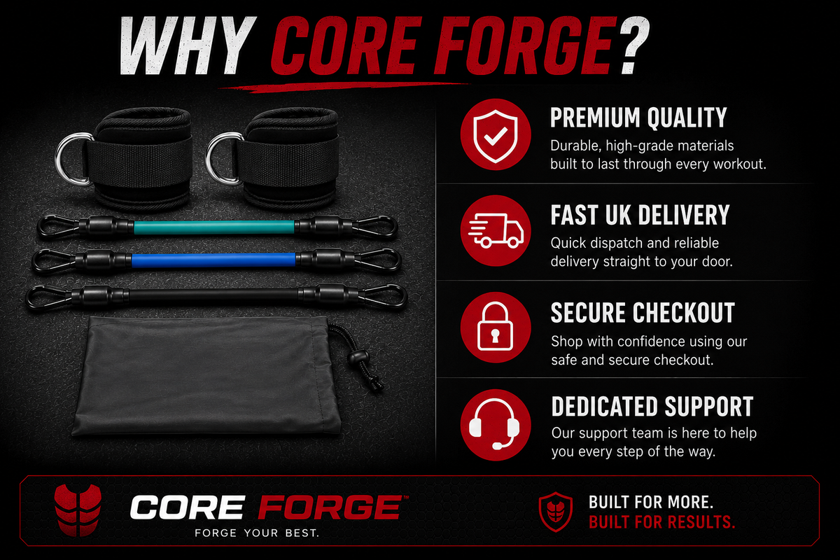 Core Forge Ankle Resistance Band Kit