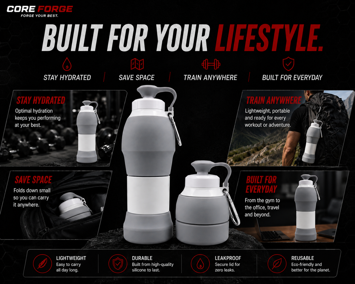 Core Forge Foldable Water Bottle