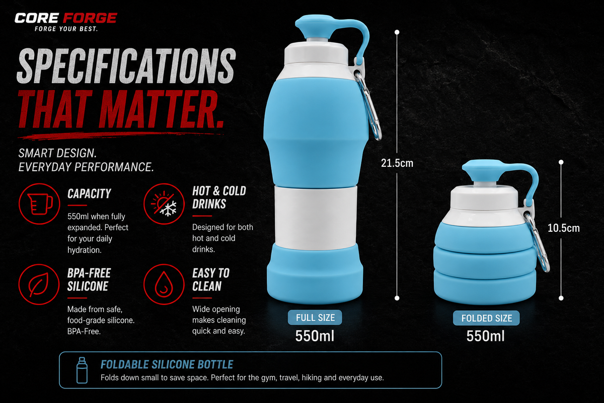 Core Forge Foldable Water Bottle