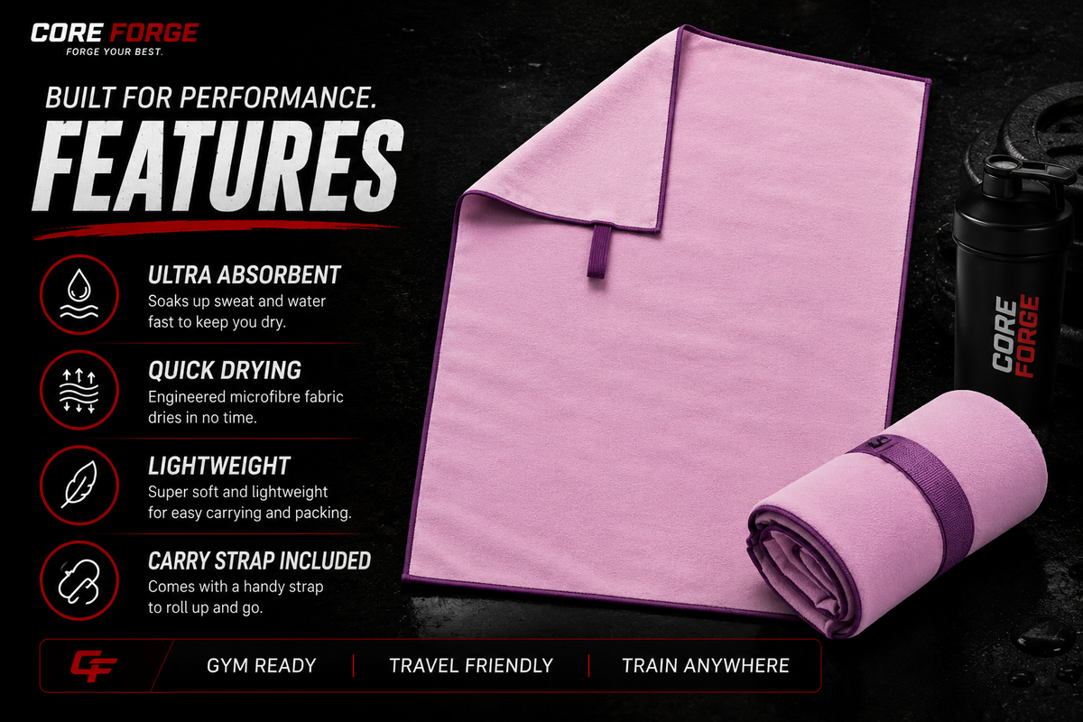 Core Forge Performance Microfibre Gym Towel