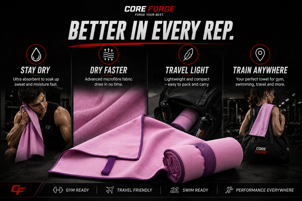 Core Forge Performance Microfibre Gym Towel