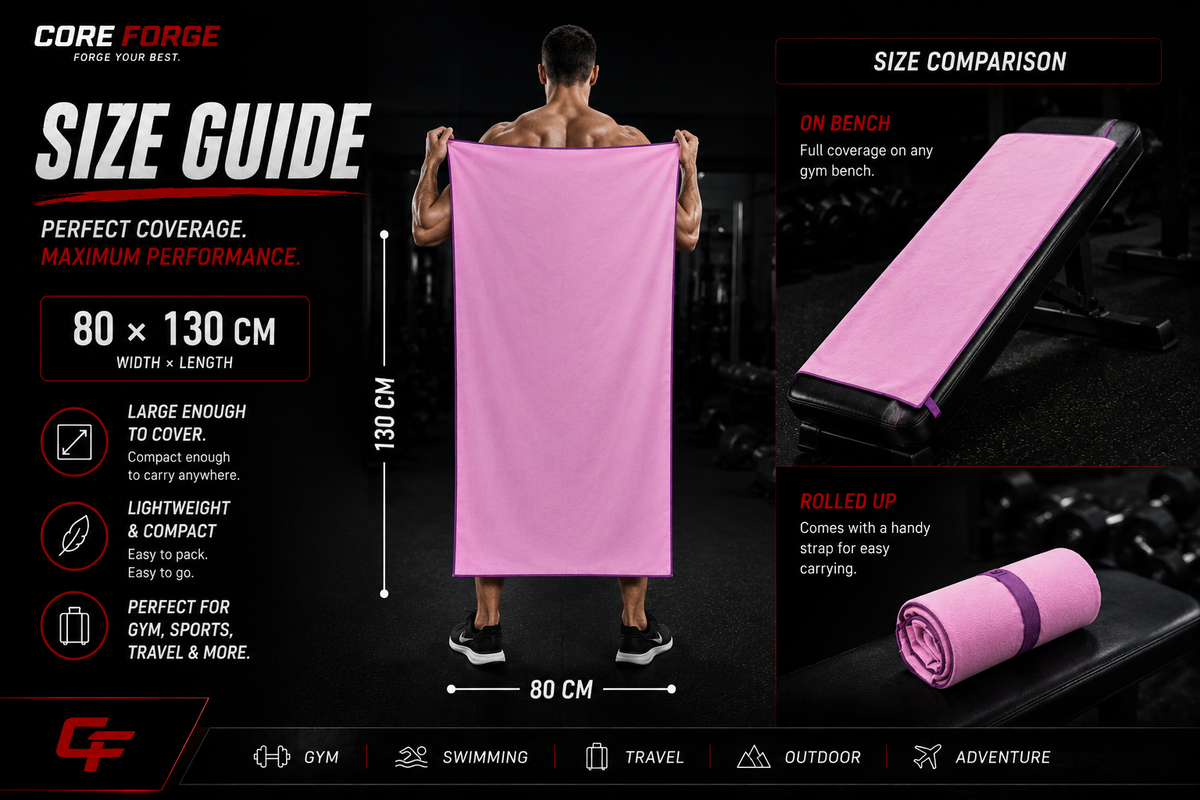 Core Forge Performance Microfibre Gym Towel